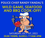 WILD GAME, SEAFOOD & BBQ COOKOFF